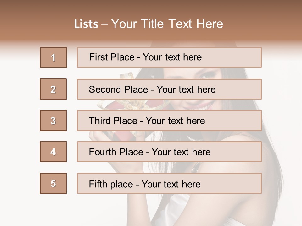 Wearing White Winter PowerPoint Template