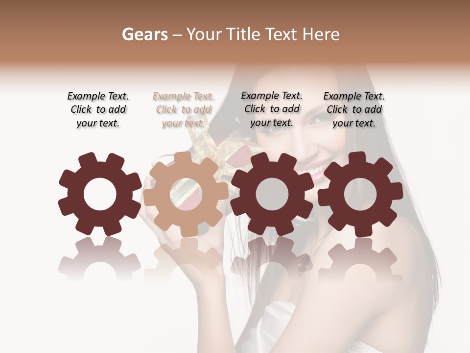 Wearing White Winter PowerPoint Template