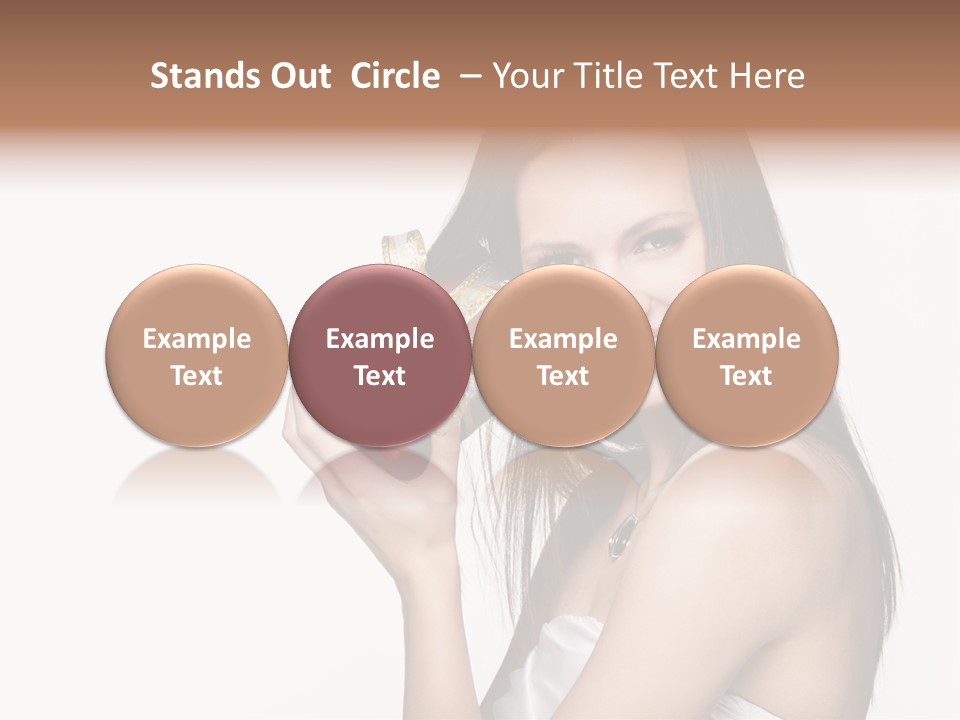 Wearing White Winter PowerPoint Template