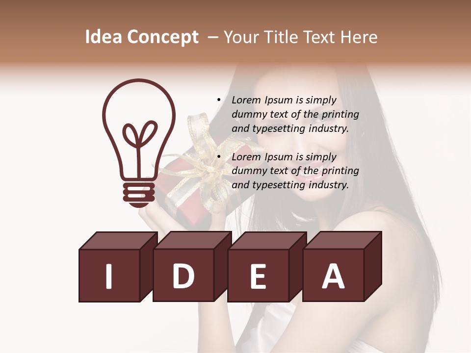 Wearing White Winter PowerPoint Template