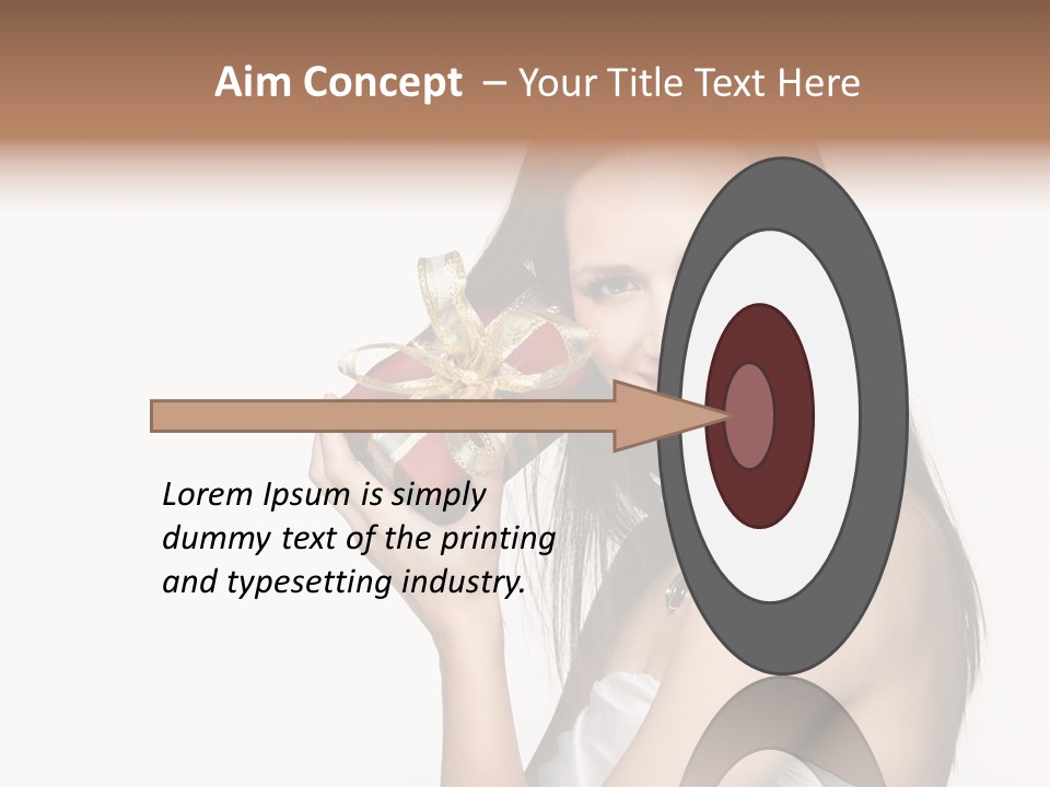 Wearing White Winter PowerPoint Template