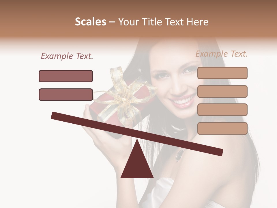 Wearing White Winter PowerPoint Template