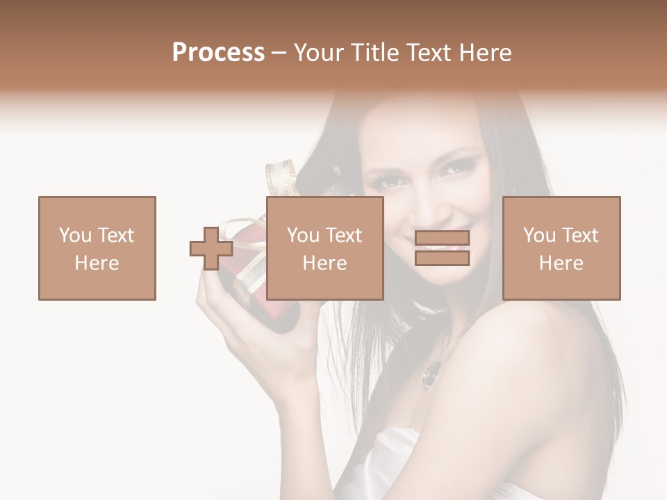 Wearing White Winter PowerPoint Template