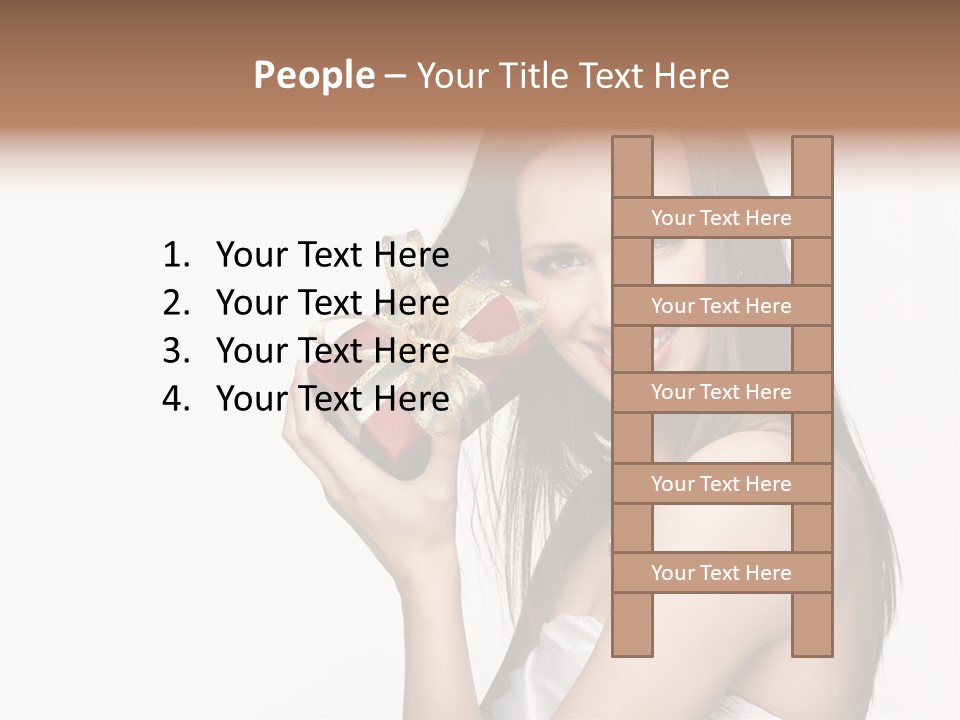 Wearing White Winter PowerPoint Template