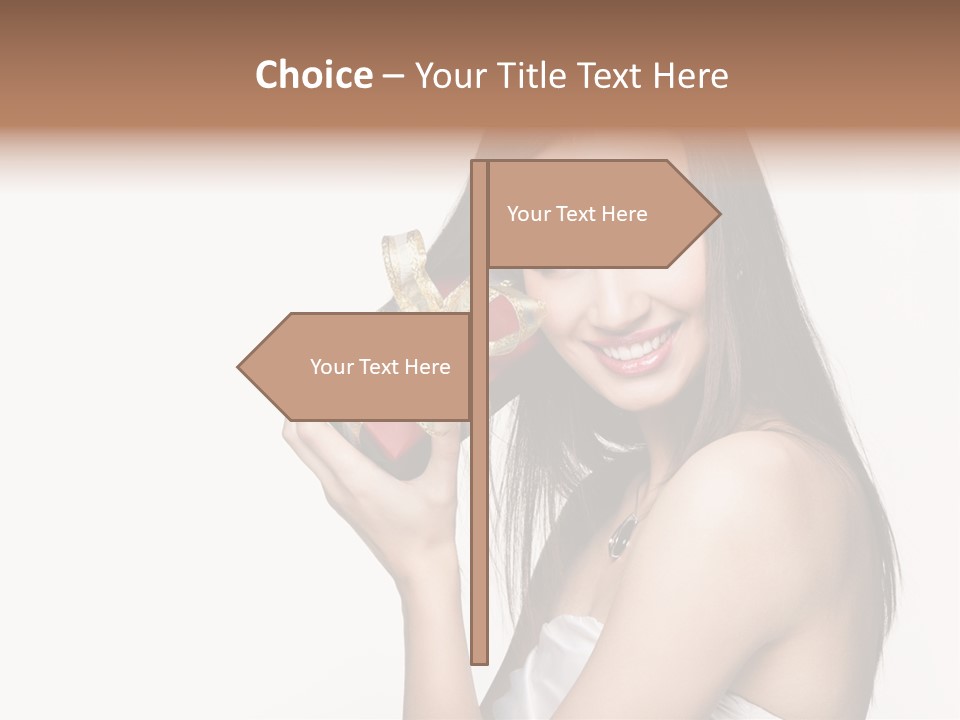 Wearing White Winter PowerPoint Template