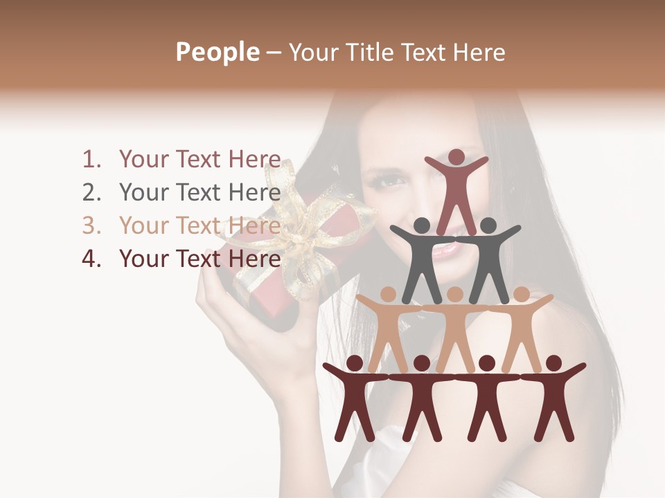 Wearing White Winter PowerPoint Template