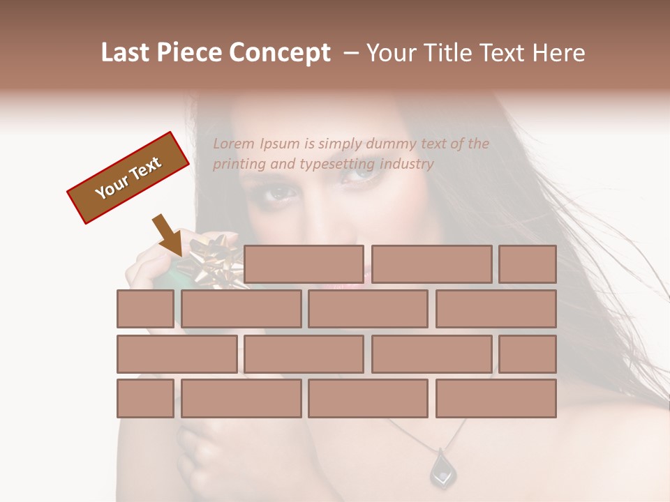 Wearing Happiness Year PowerPoint Template