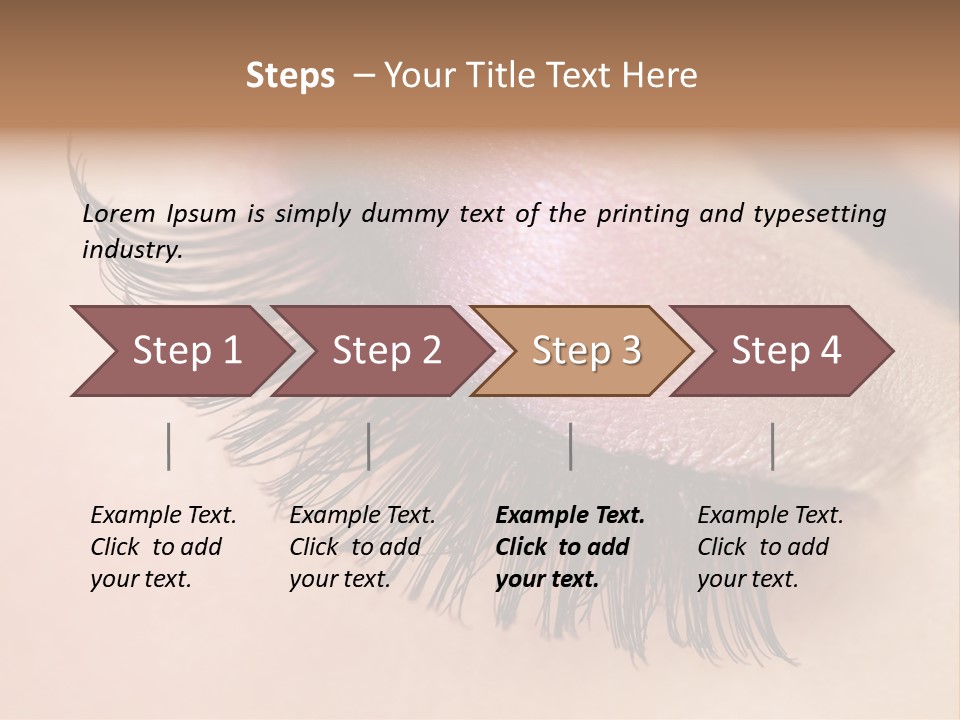 Example Perfect Eyelashes PowerPoint Template