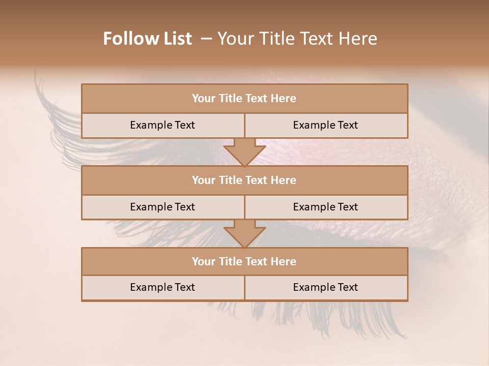 Example Perfect Eyelashes PowerPoint Template