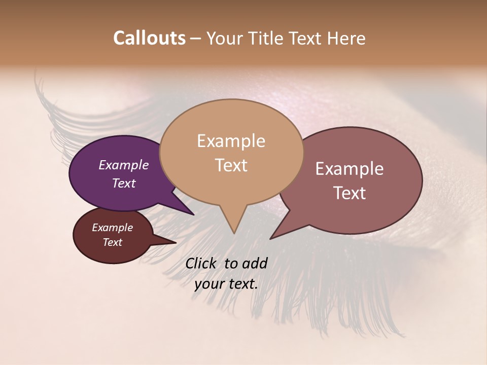 Example Perfect Eyelashes PowerPoint Template