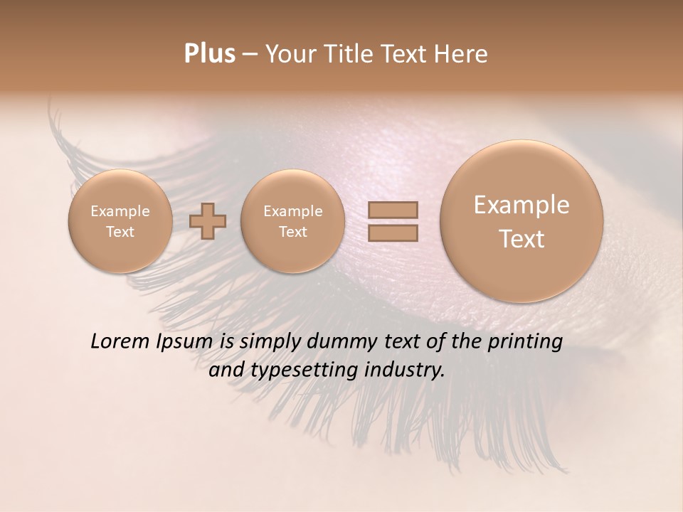 Example Perfect Eyelashes PowerPoint Template