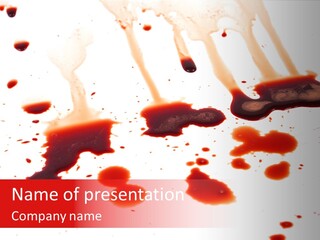 Abstract Isolated Spray PowerPoint Template