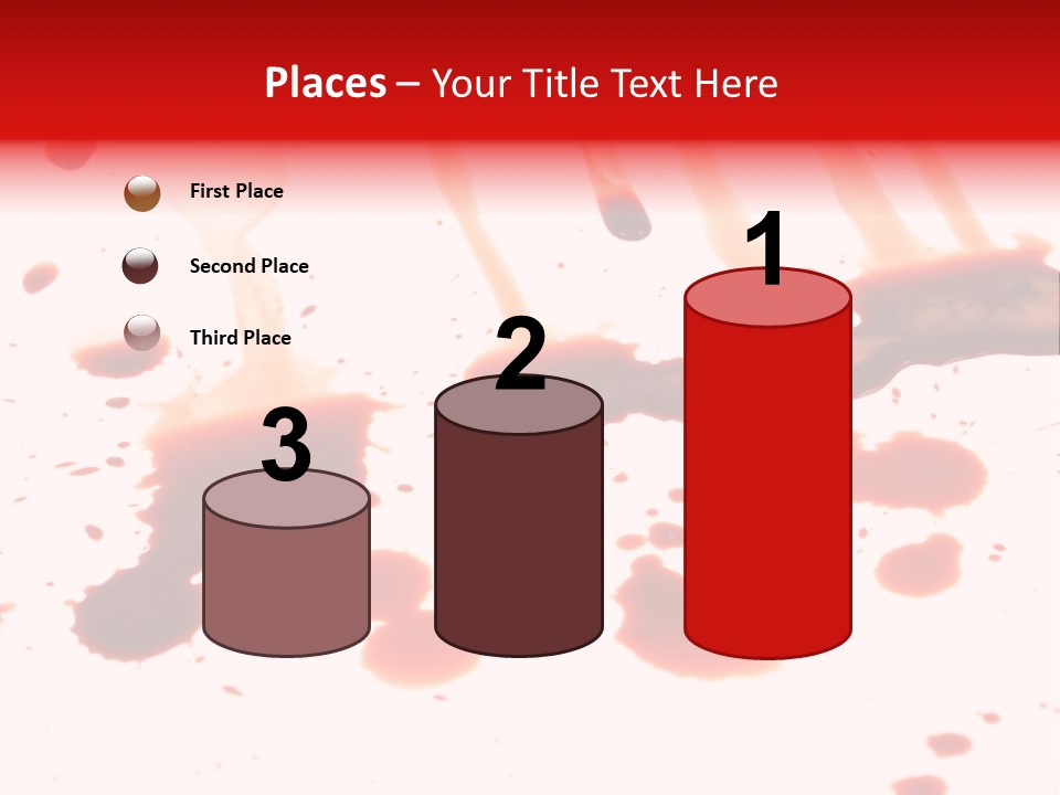 Abstract Isolated Spray PowerPoint Template