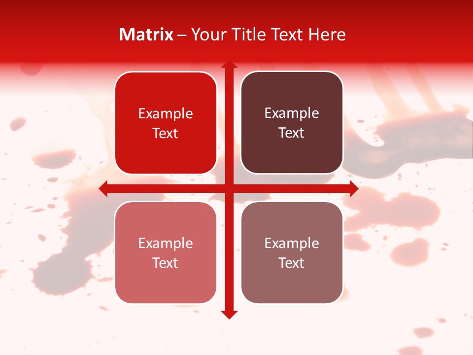 Abstract Isolated Spray PowerPoint Template