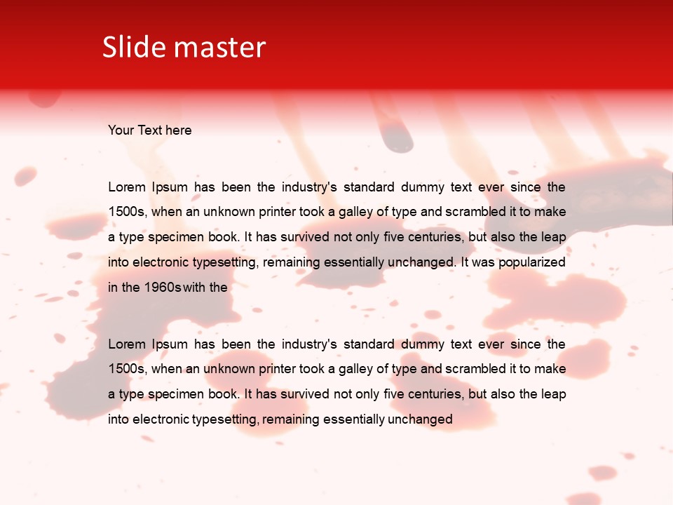 Abstract Isolated Spray PowerPoint Template