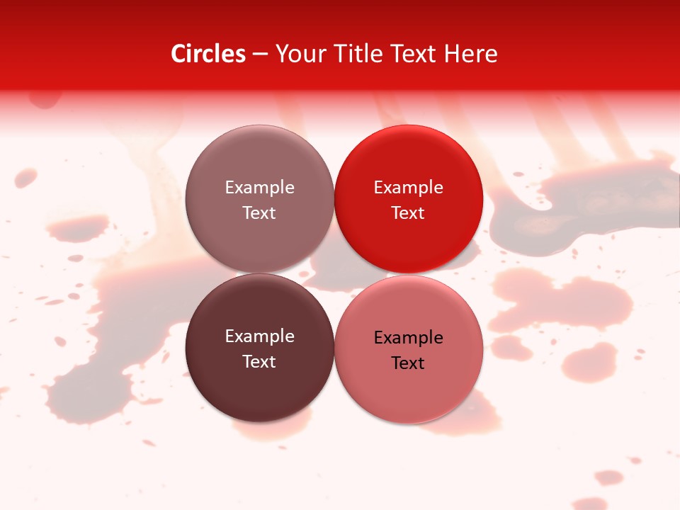 Abstract Isolated Spray PowerPoint Template