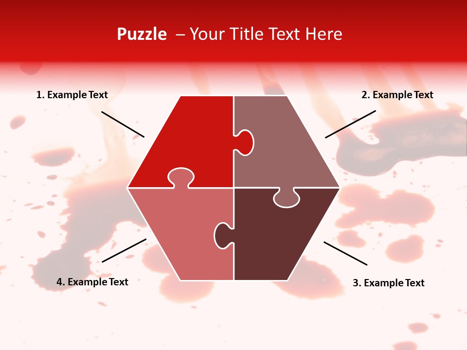 Abstract Isolated Spray PowerPoint Template