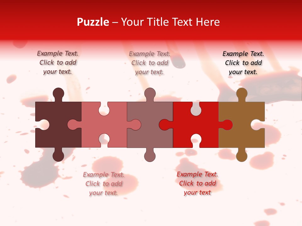 Abstract Isolated Spray PowerPoint Template