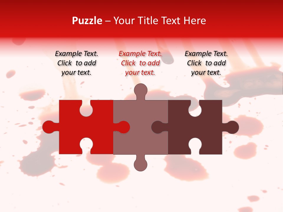 Abstract Isolated Spray PowerPoint Template