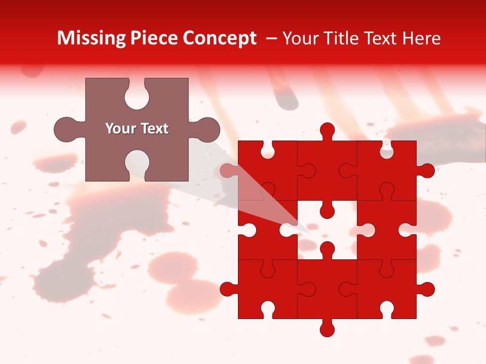 Abstract Isolated Spray PowerPoint Template