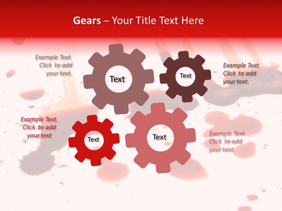 Abstract Isolated Spray PowerPoint Template