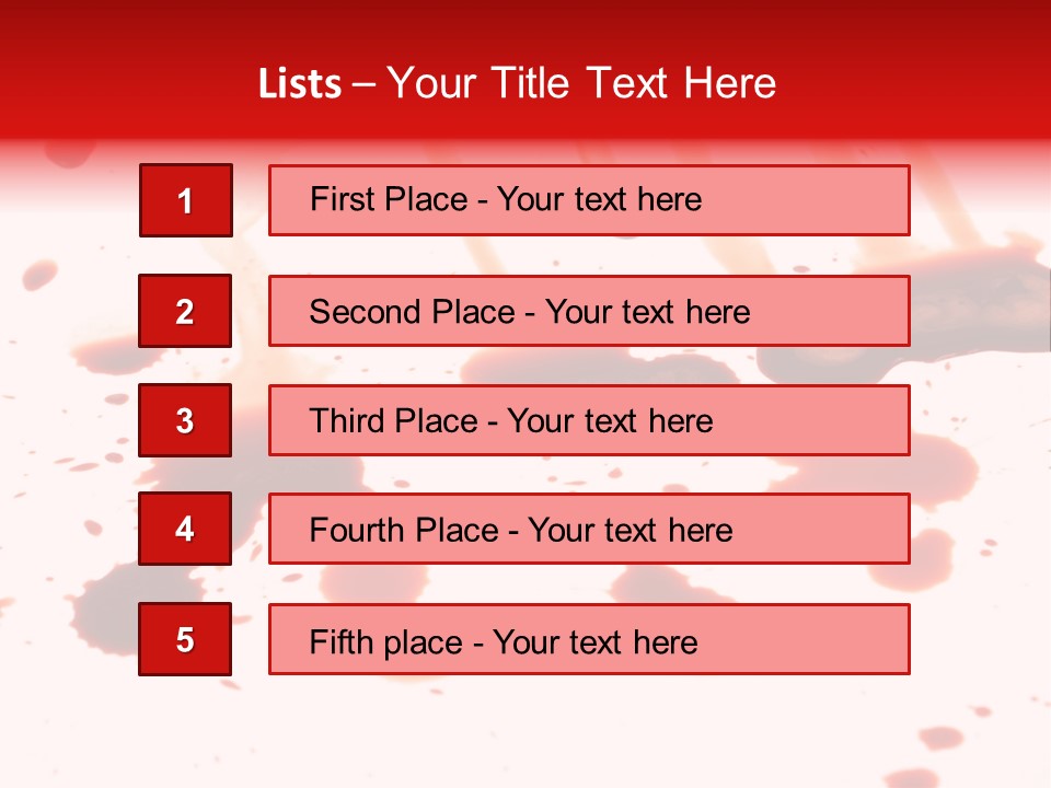 Abstract Isolated Spray PowerPoint Template