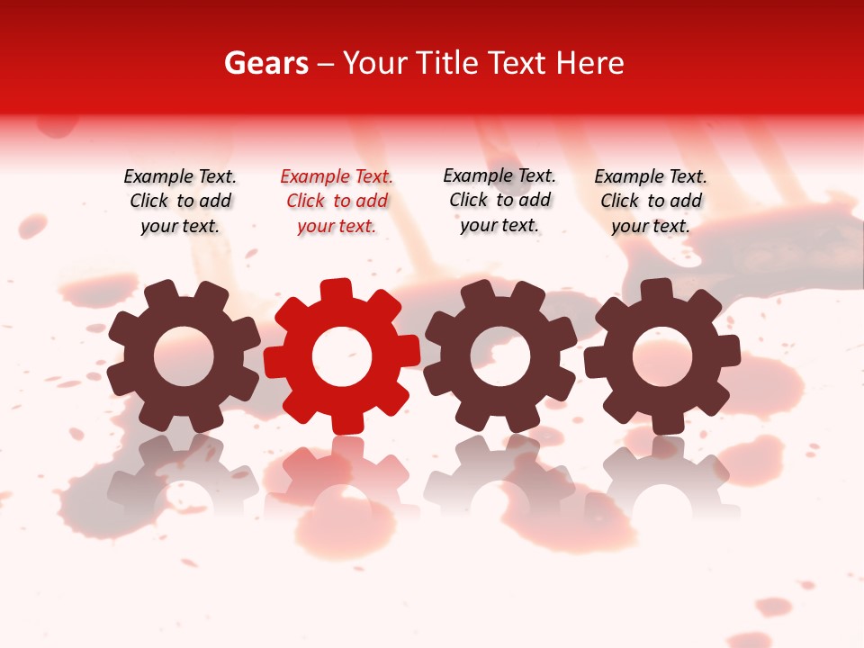 Abstract Isolated Spray PowerPoint Template