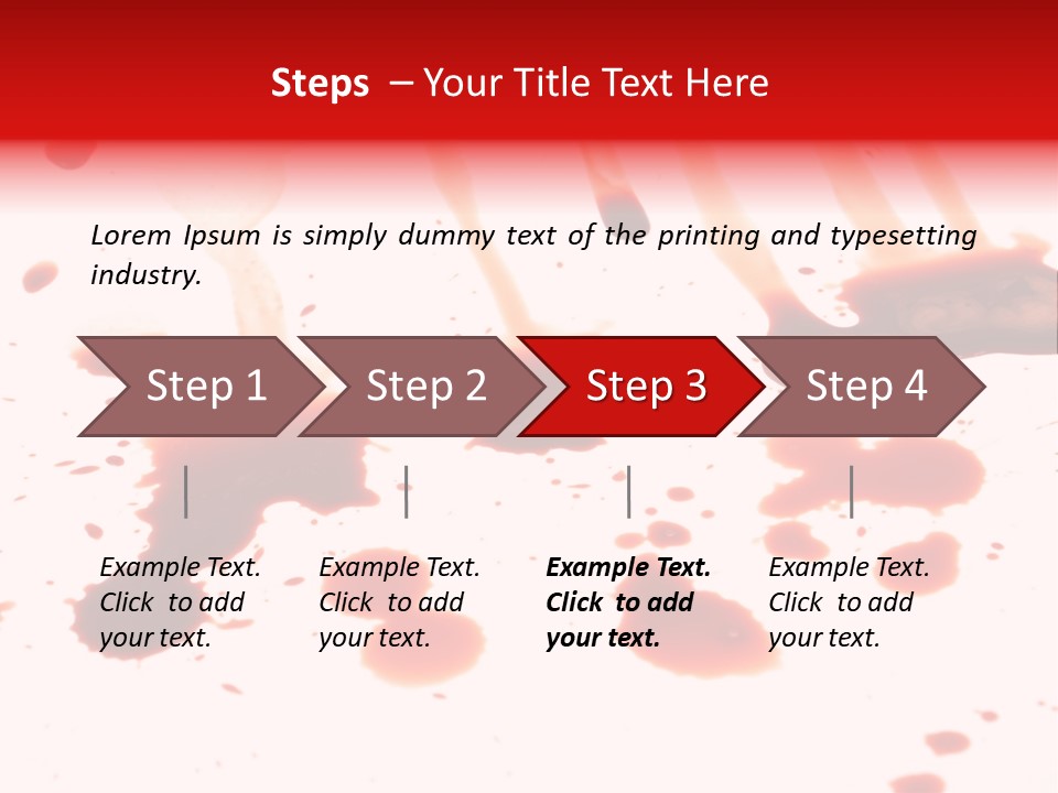 Abstract Isolated Spray PowerPoint Template