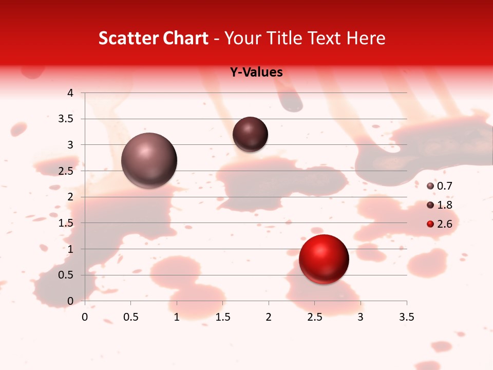 Abstract Isolated Spray PowerPoint Template