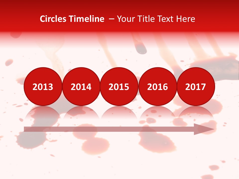 Abstract Isolated Spray PowerPoint Template