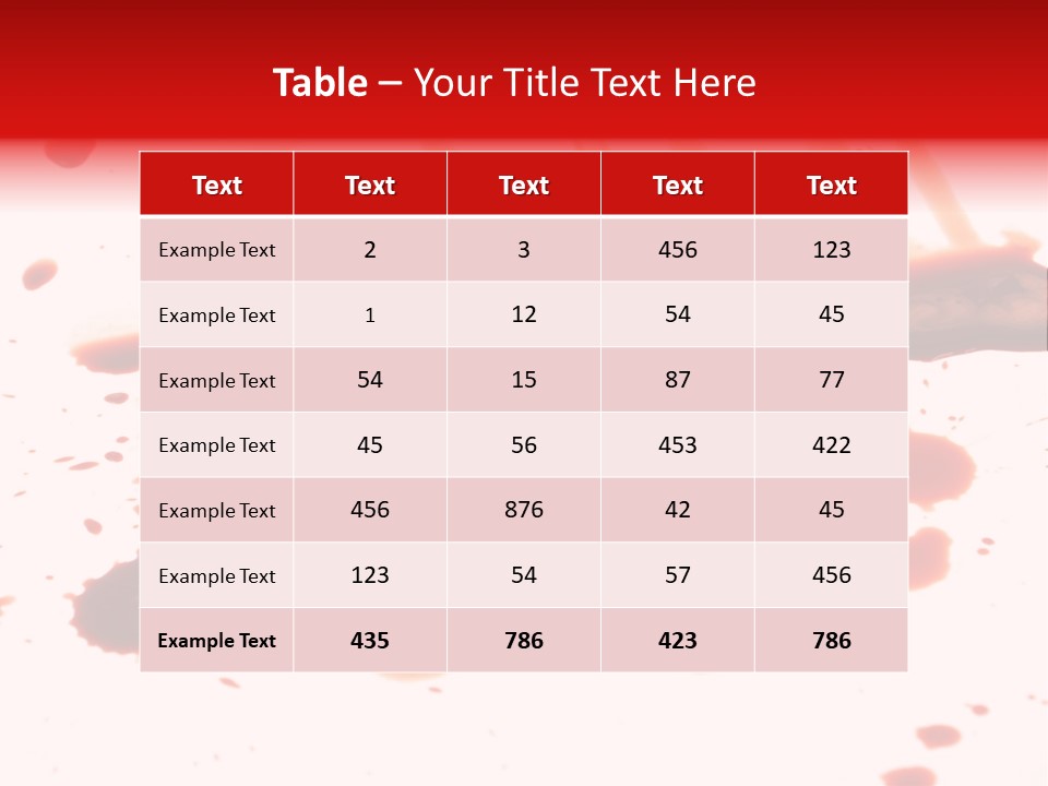 Abstract Isolated Spray PowerPoint Template