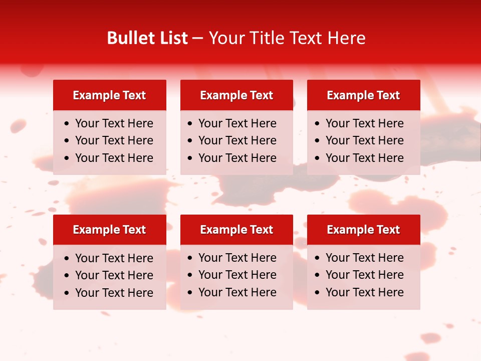 Abstract Isolated Spray PowerPoint Template