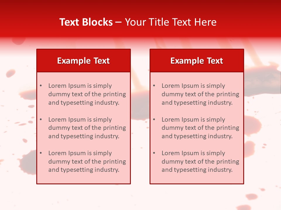 Abstract Isolated Spray PowerPoint Template