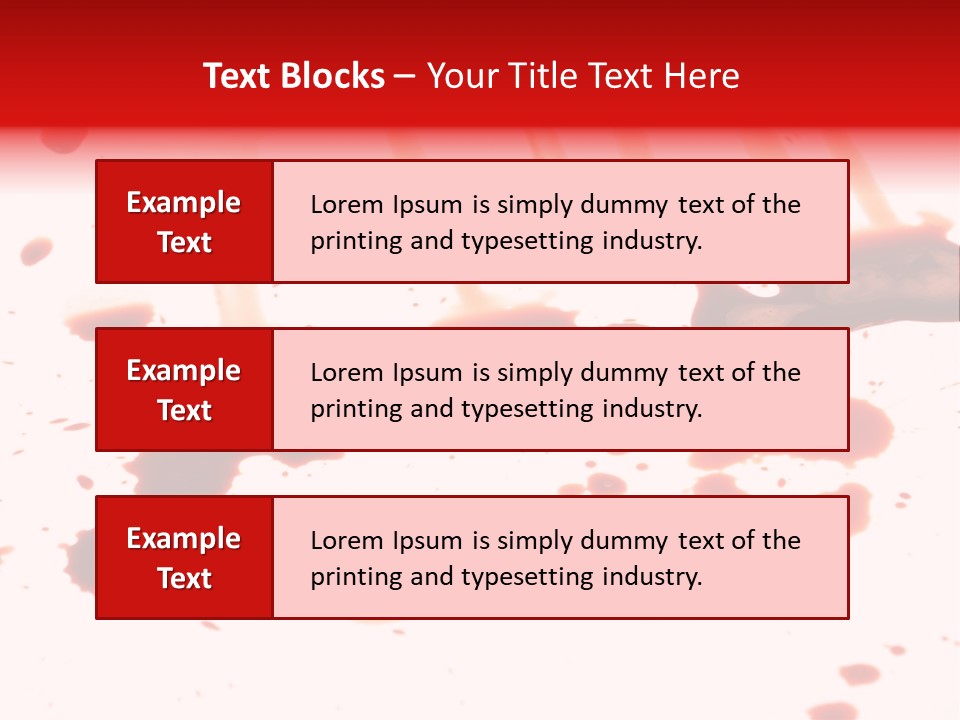 Abstract Isolated Spray PowerPoint Template