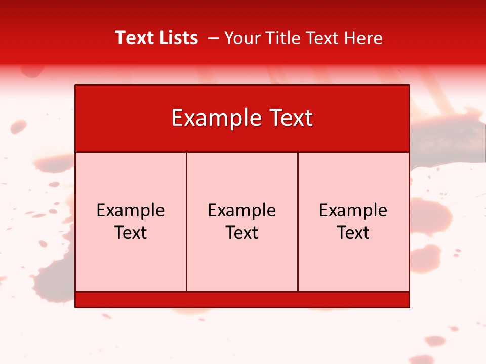 Abstract Isolated Spray PowerPoint Template