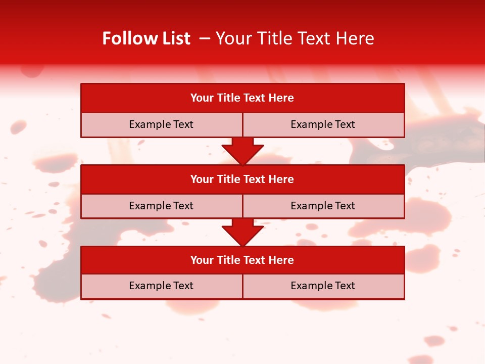 Abstract Isolated Spray PowerPoint Template