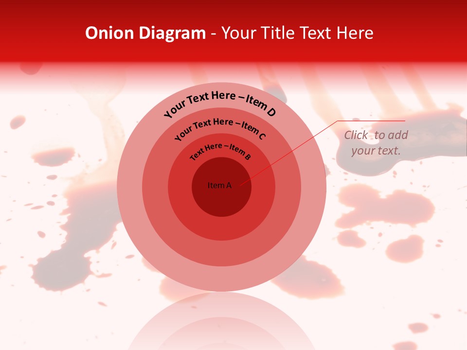 Abstract Isolated Spray PowerPoint Template