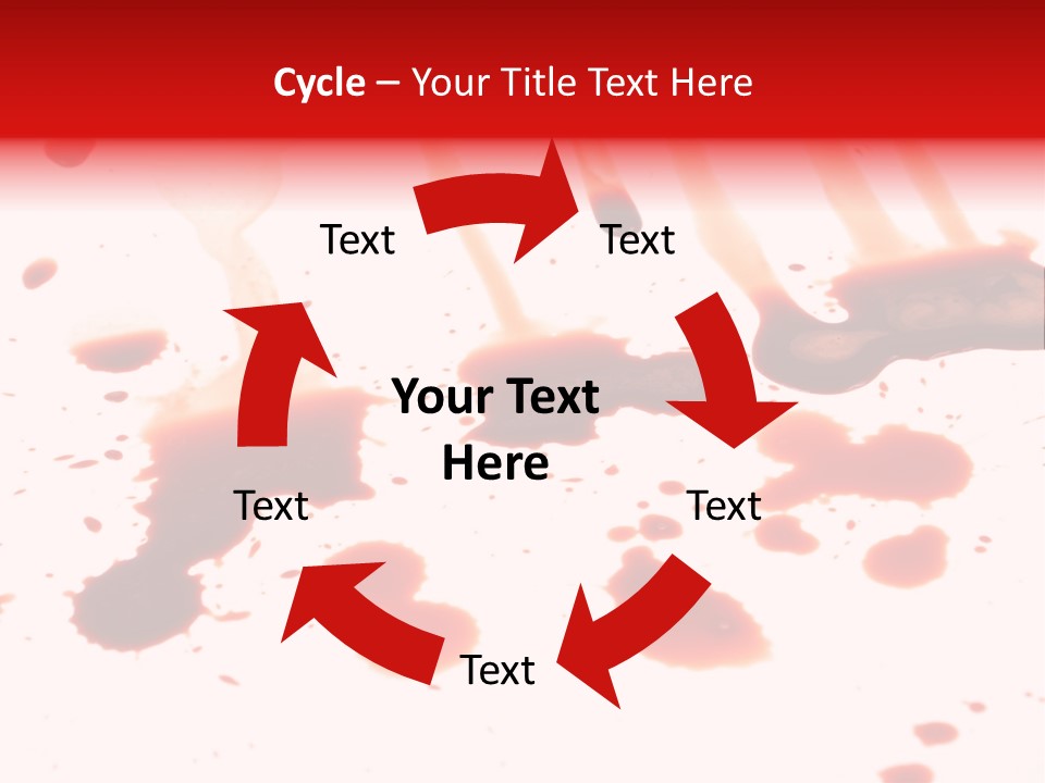 Abstract Isolated Spray PowerPoint Template