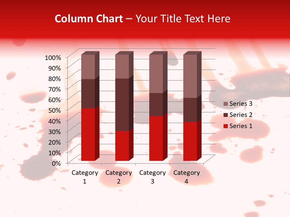 Abstract Isolated Spray PowerPoint Template
