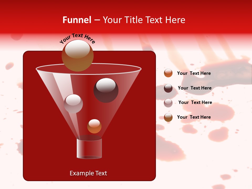 Abstract Isolated Spray PowerPoint Template