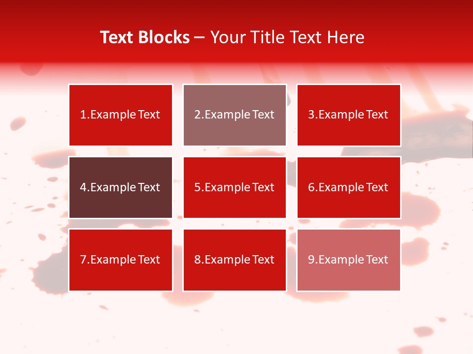 Abstract Isolated Spray PowerPoint Template