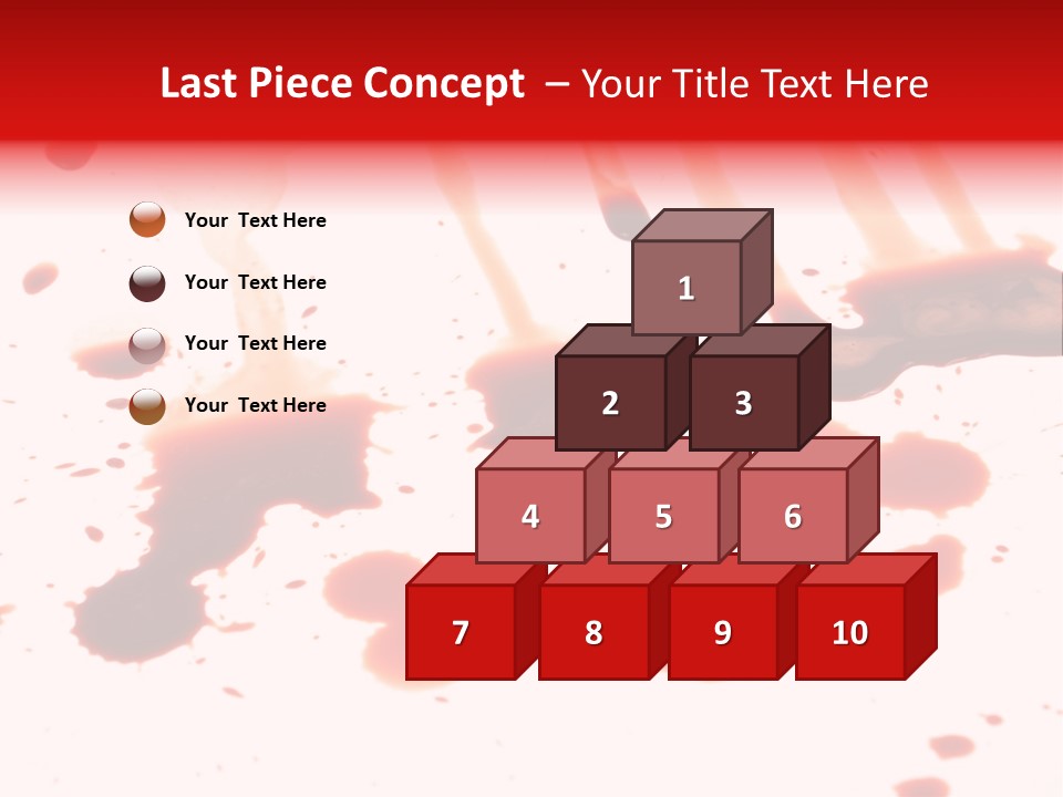 Abstract Isolated Spray PowerPoint Template