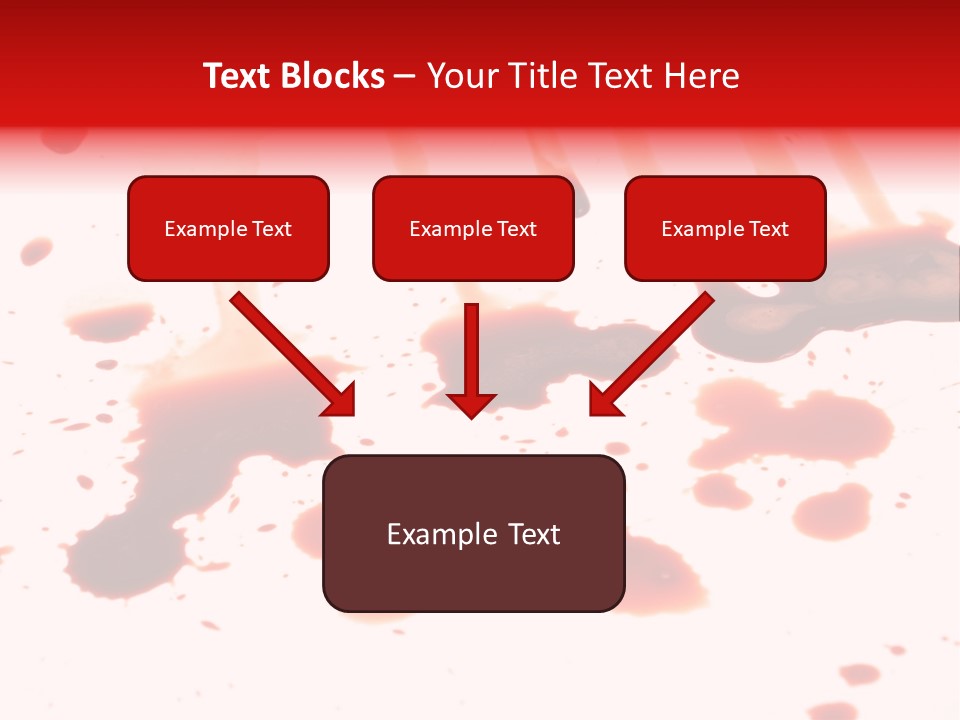 Abstract Isolated Spray PowerPoint Template