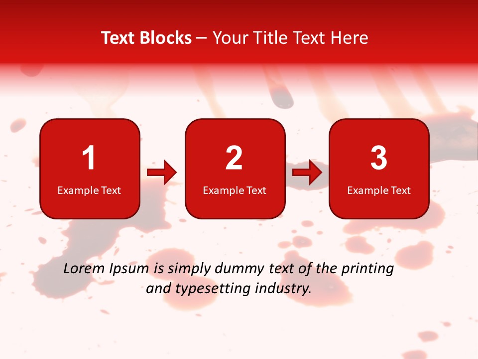 Abstract Isolated Spray PowerPoint Template