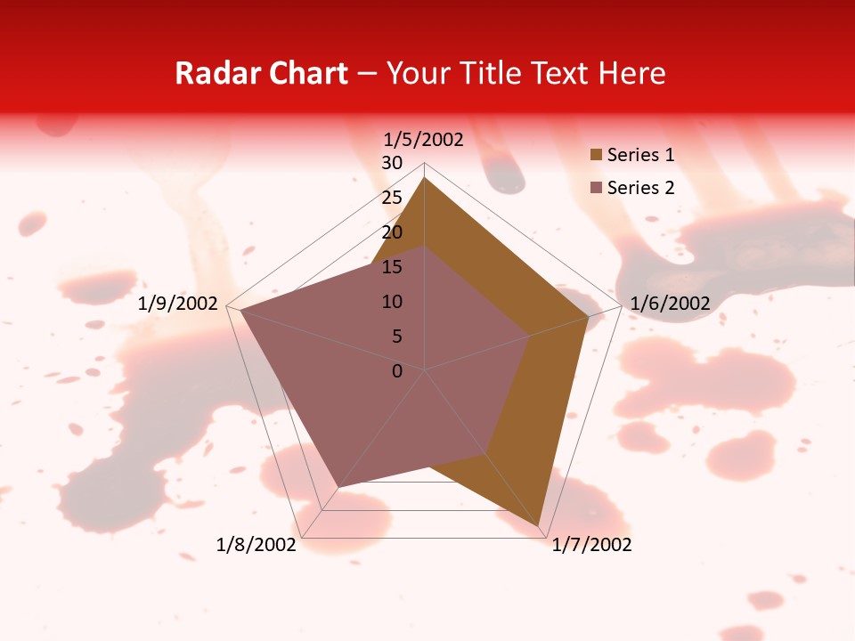 Abstract Isolated Spray PowerPoint Template