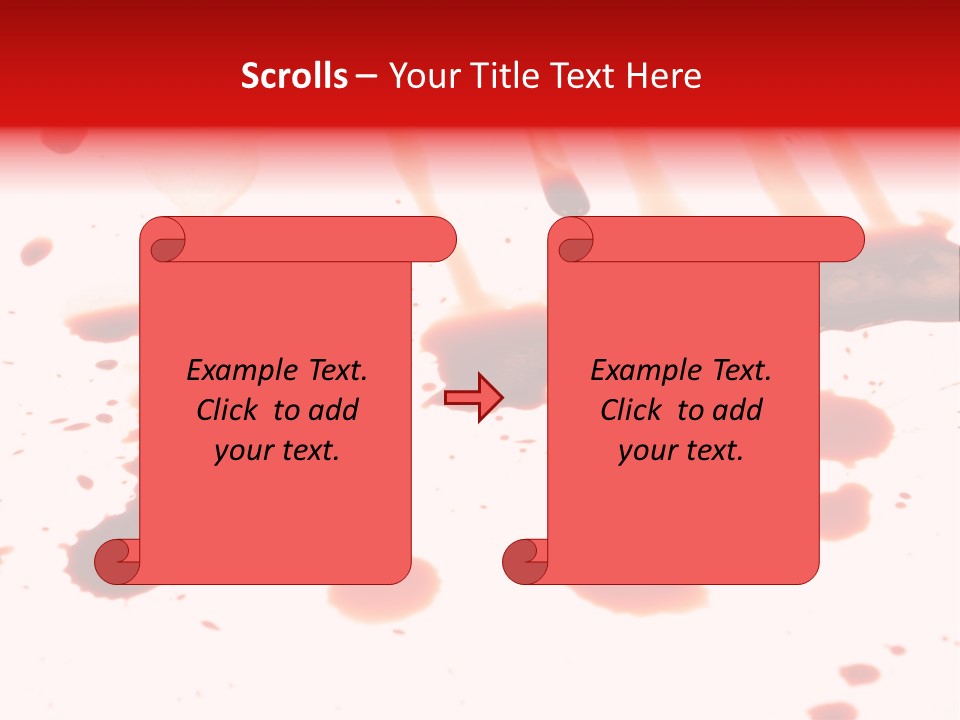 Abstract Isolated Spray PowerPoint Template