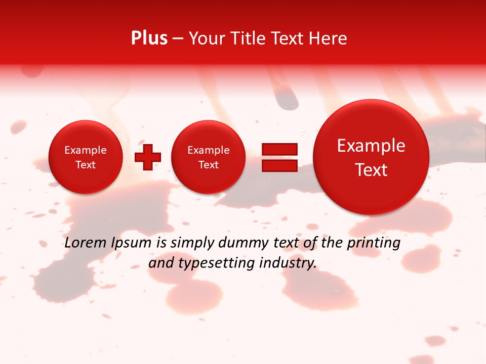 Abstract Isolated Spray PowerPoint Template