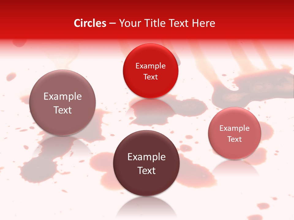 Abstract Isolated Spray PowerPoint Template