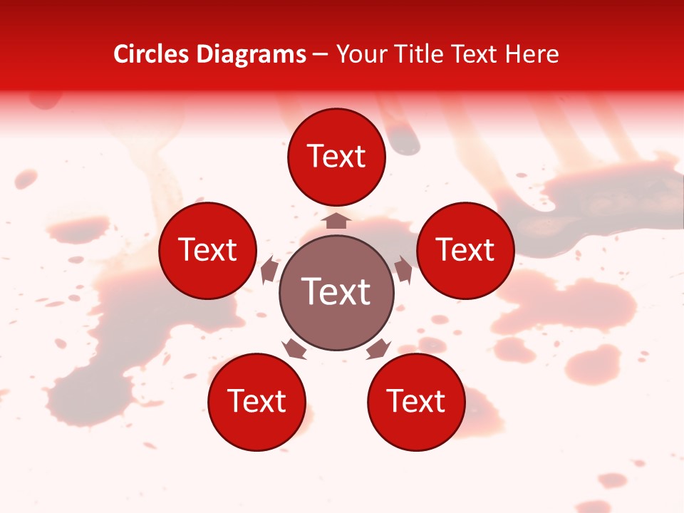 Abstract Isolated Spray PowerPoint Template