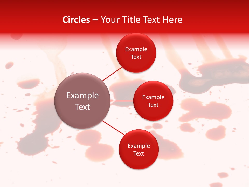 Abstract Isolated Spray PowerPoint Template